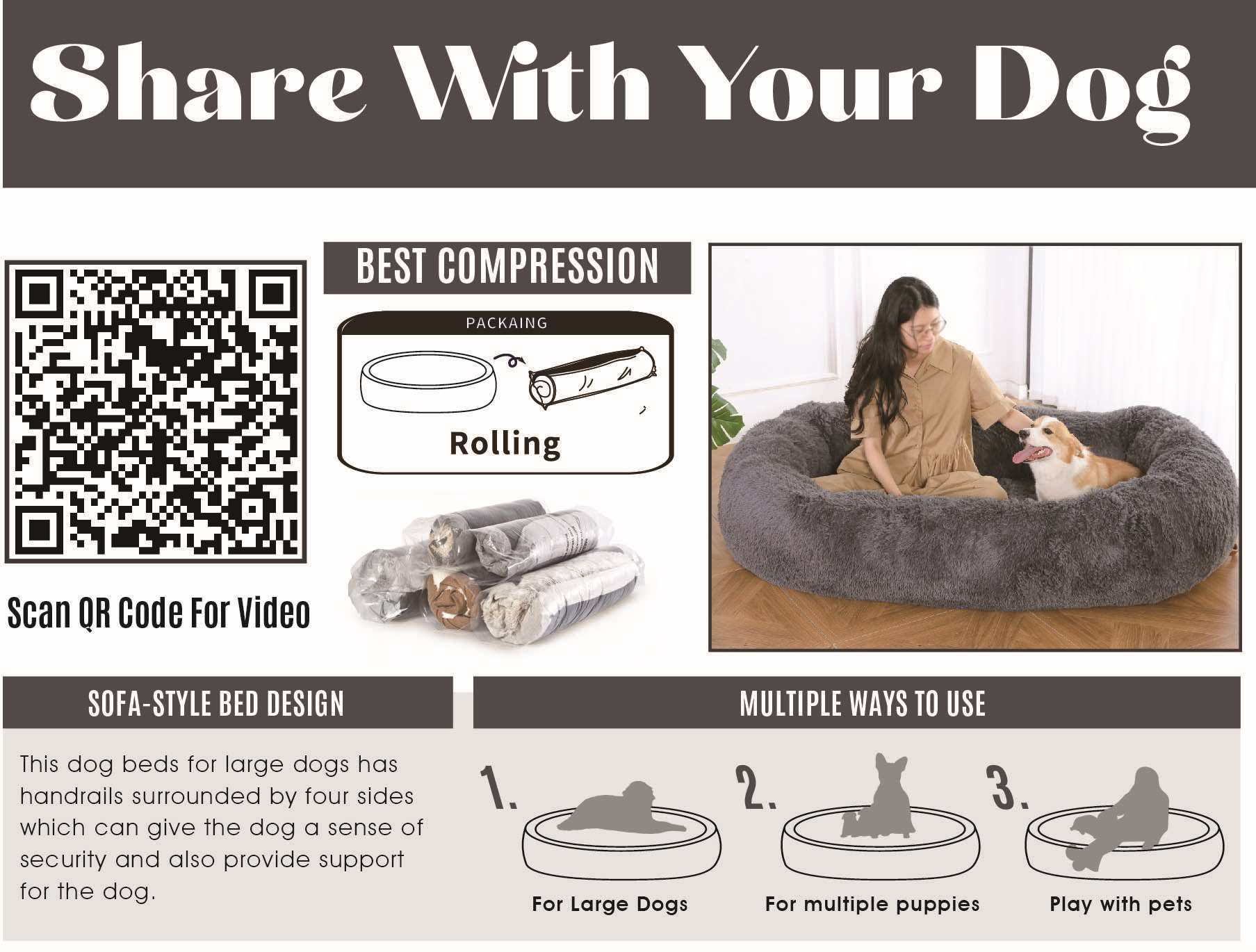 human dog bed cheap supplier