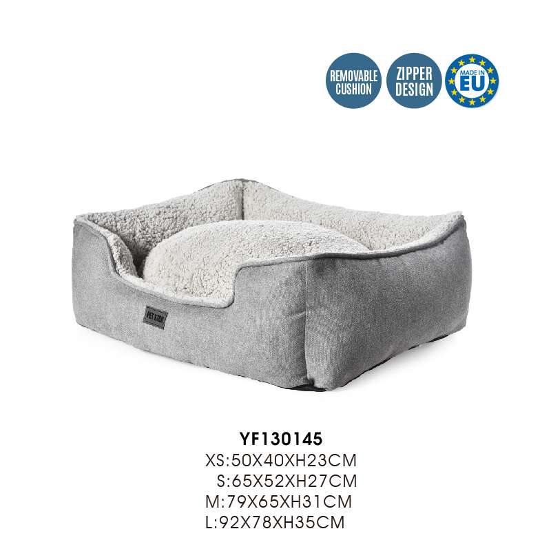 large pet bed with removable cover