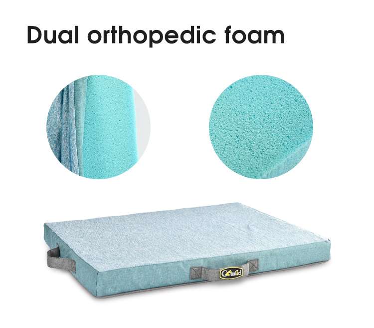 orthopedic foam cooling dogs bed