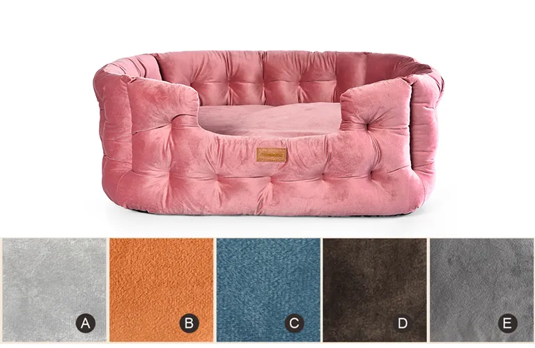 velvet cat bed