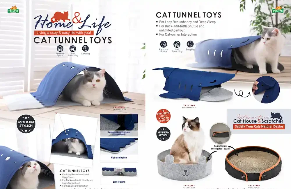 vilten kattentunnelbed OEM