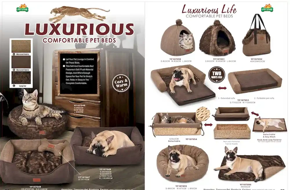 luxury pet beds for small dogs OEM