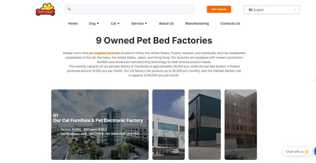 pet product manufacturer