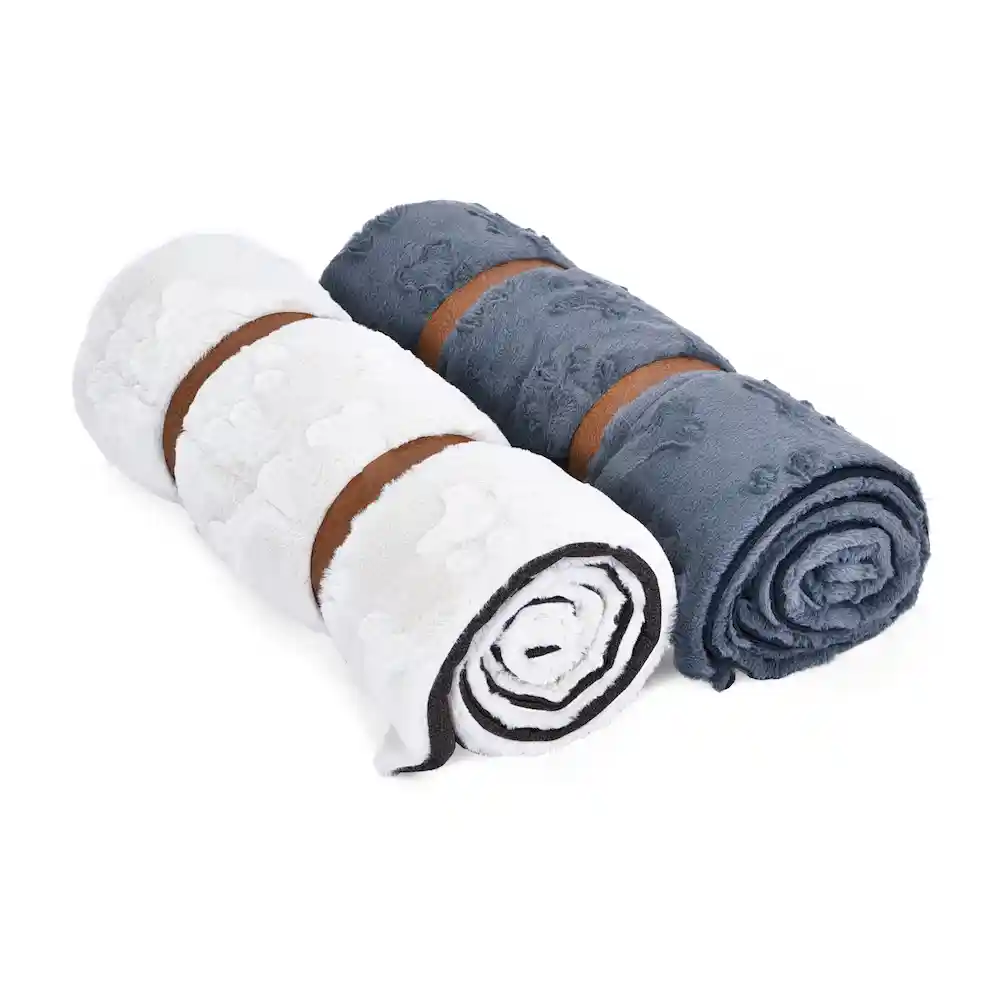 Cama con manta para perros