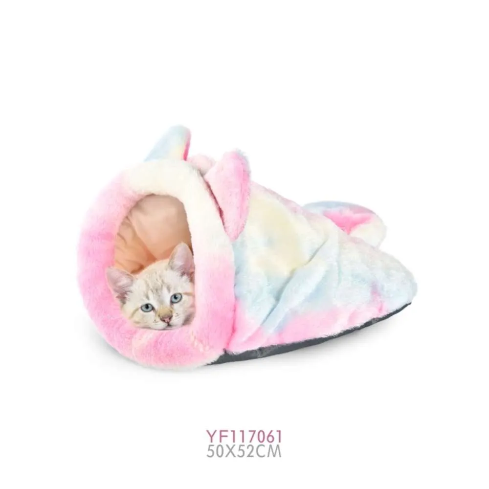 cat sleeping cave