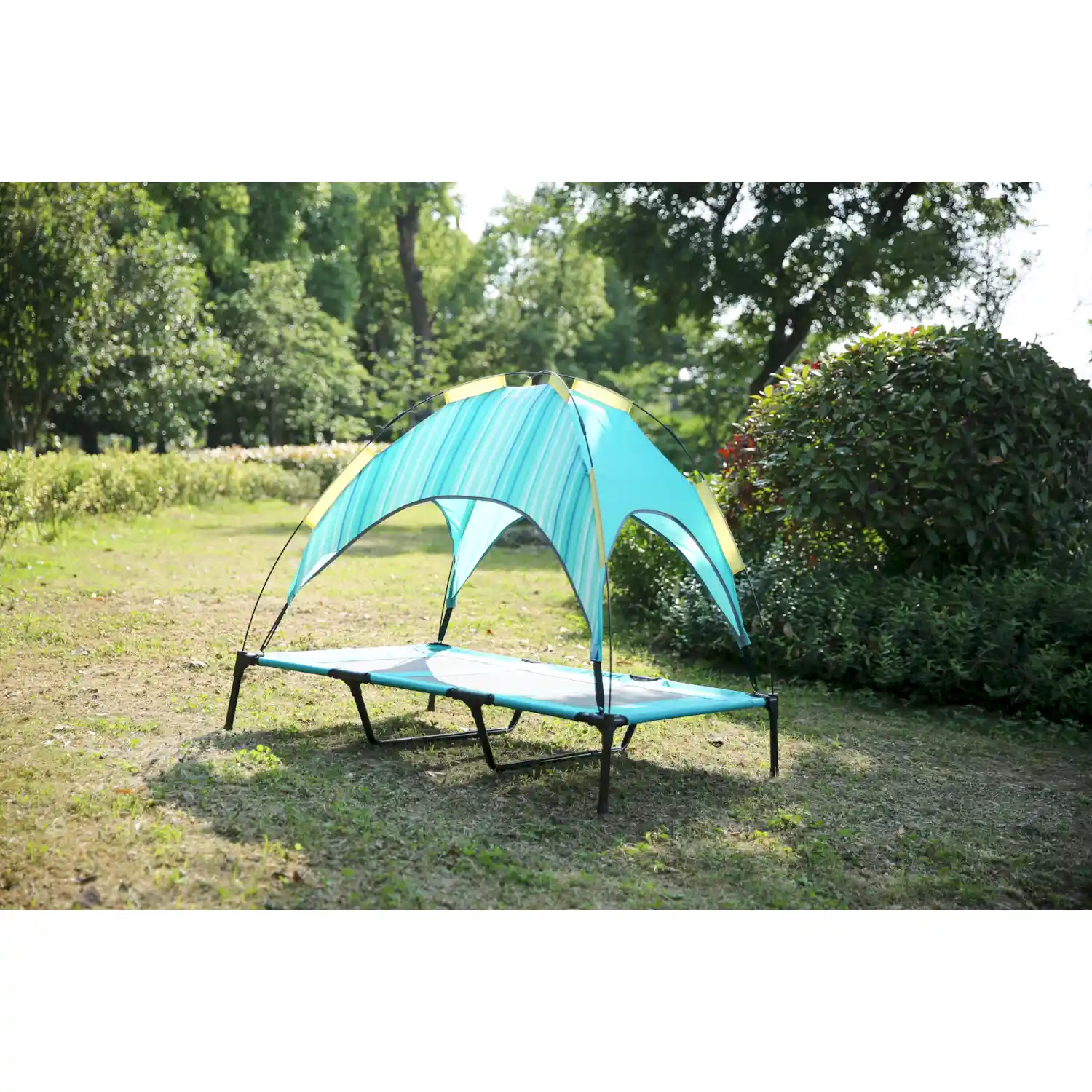 elevated dog bed with canopy factory