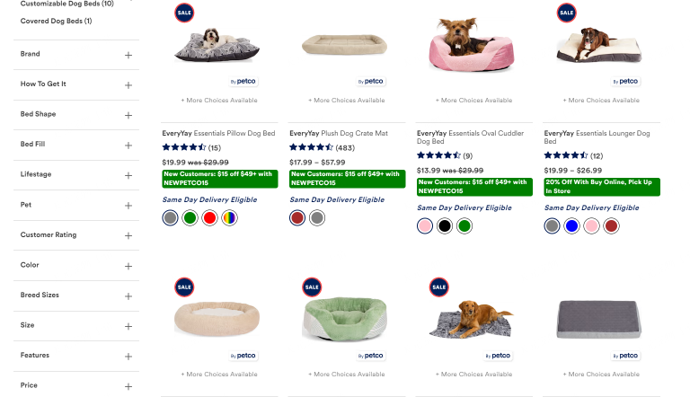 petco dog bed