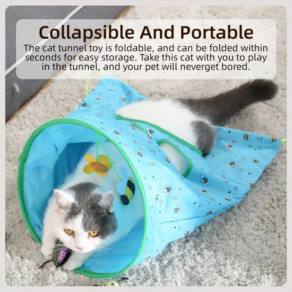 Durable Cat Play Tunnel with Toys factories