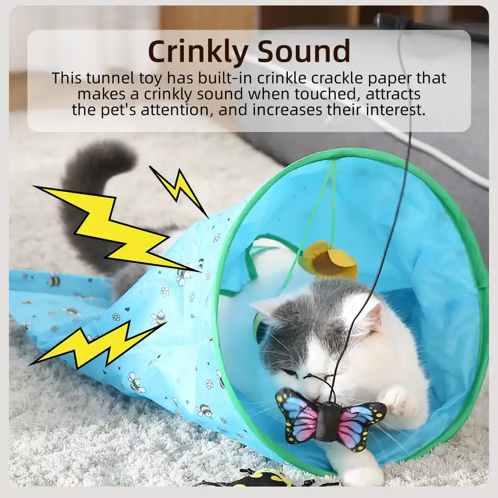 Durable Cat Play Tunnel with Toys odm