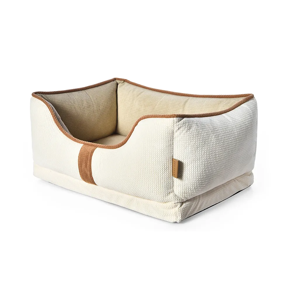 traagschuim bed voor huisdieren wit