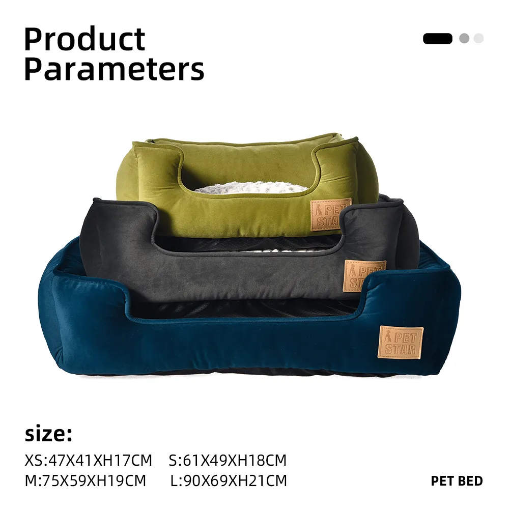Frosted Velvet dog bed company