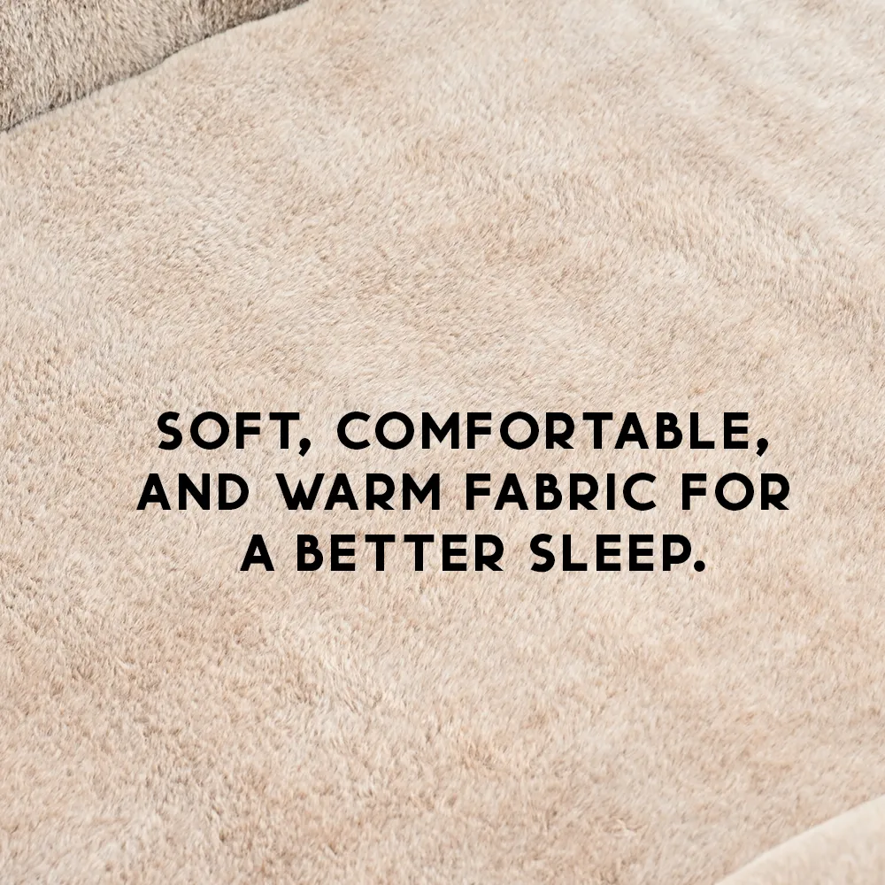 fabrci of human size dog bed