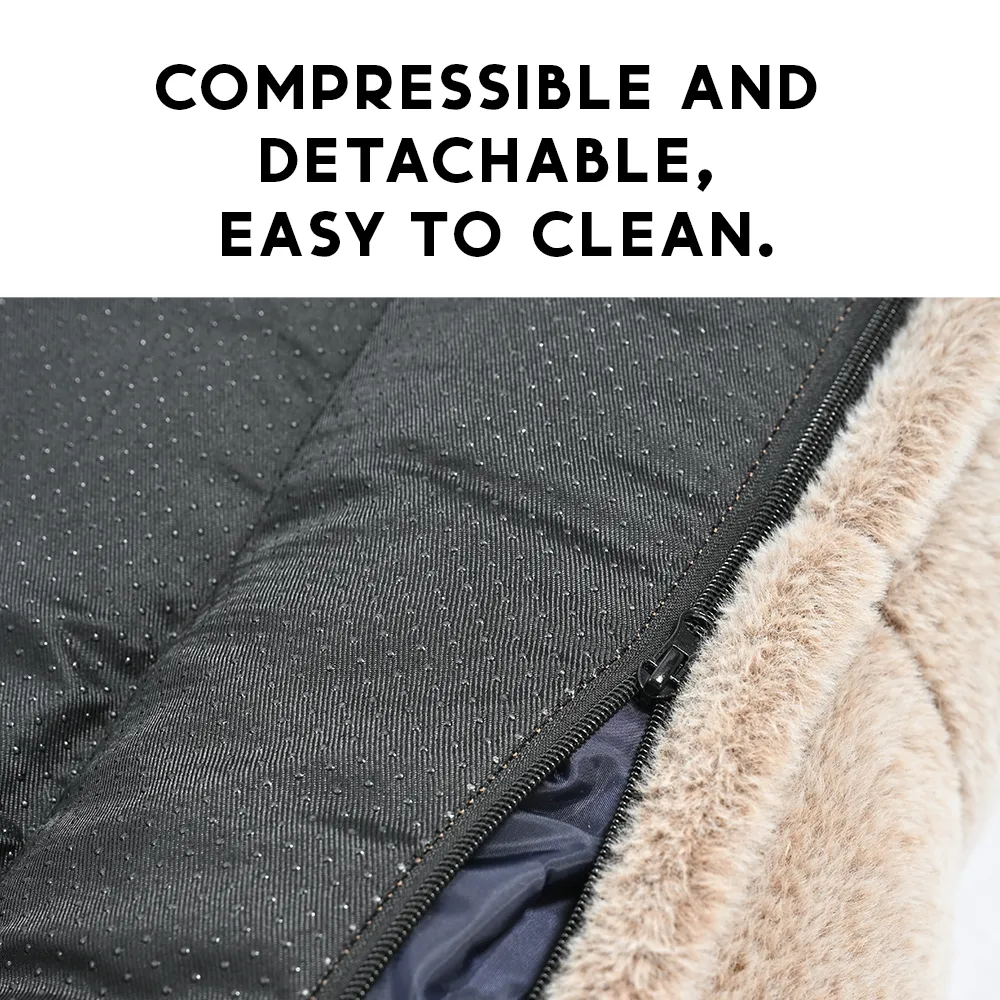 human size dog beds with zipper