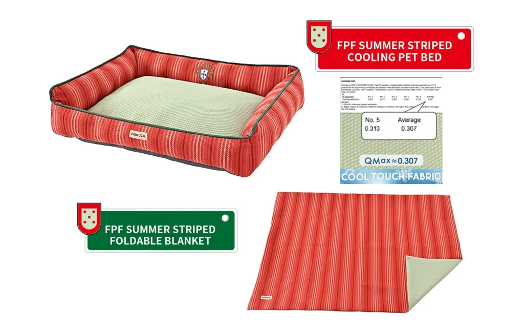 portugal pet bed with cool touch fabric
