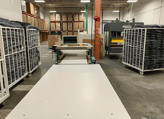 American pet bed factory production line