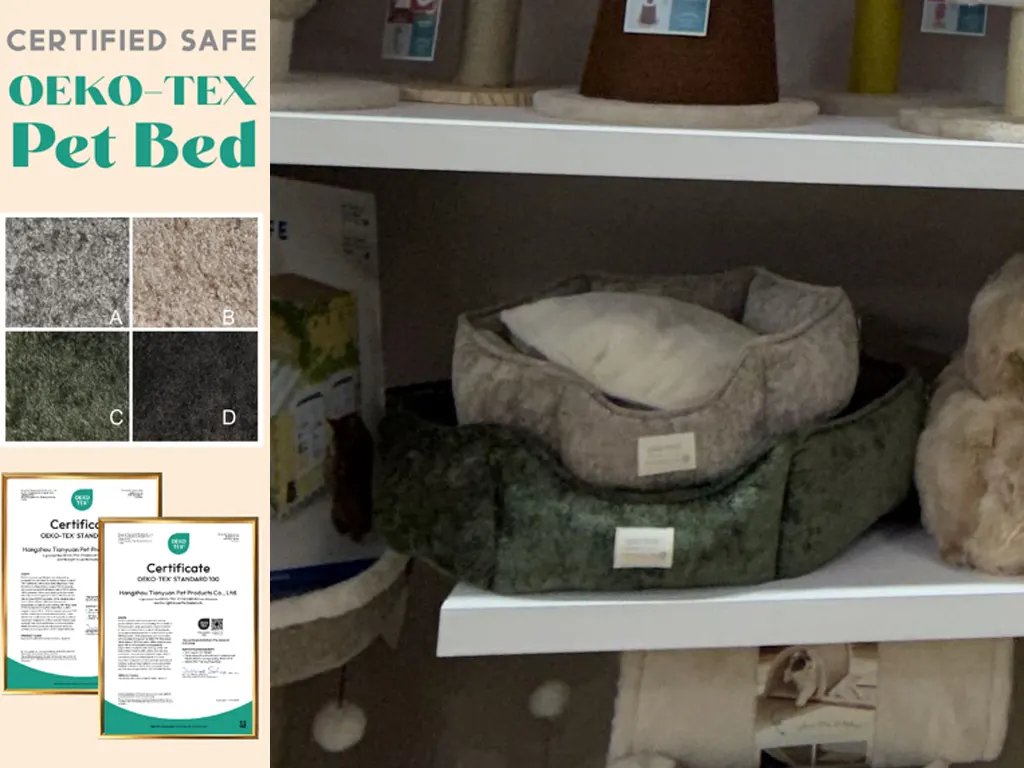 Certified Safe OEKO-TEX Dog Beds
