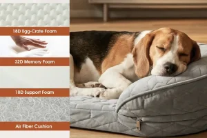 High density orthopedic foam inner structure of pet dog bed