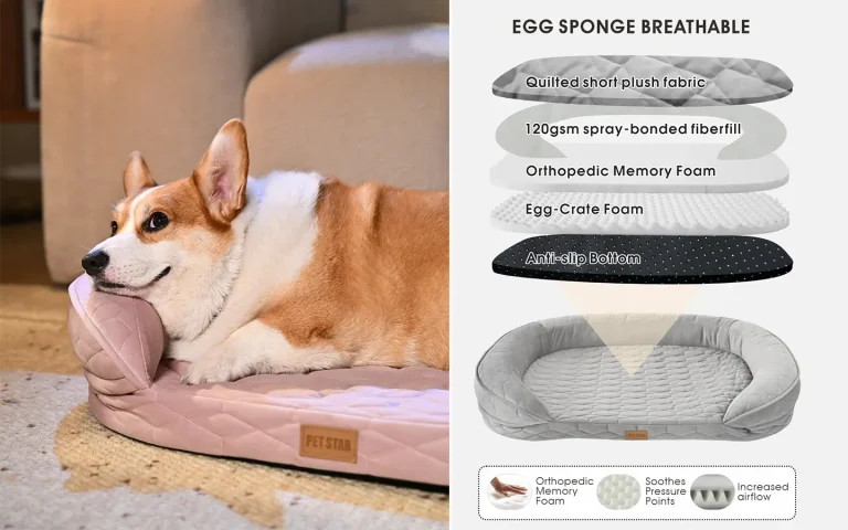 Orthopedic foam structure for pet dog bed support design