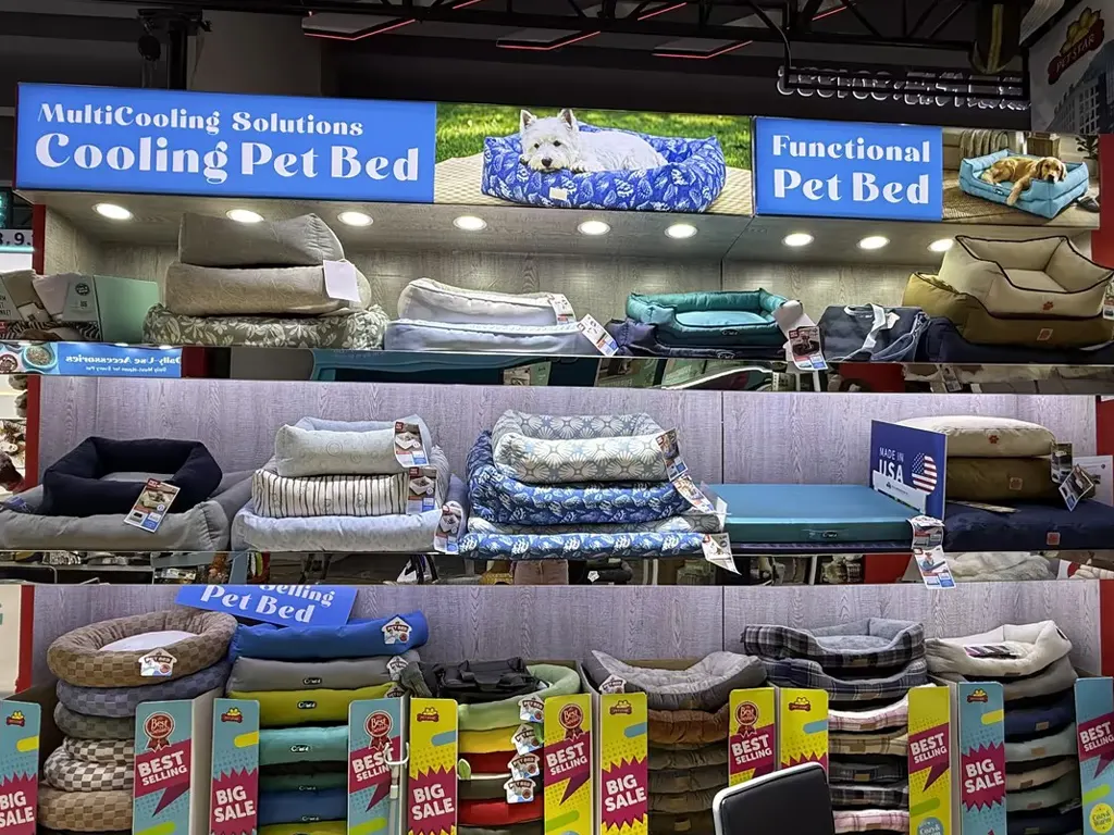 Premium cooling orthopedic dog bed engineered with gel memory foam and ice silk fabric
