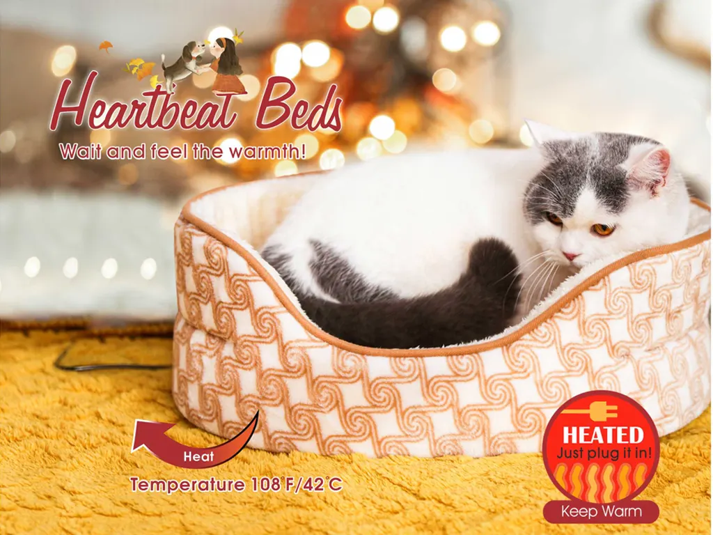 A premium active electric heated dog bed integrated as a high-margin seasonal upgrade within a winter pet bedding catalog for distributors in sub-zero territories.