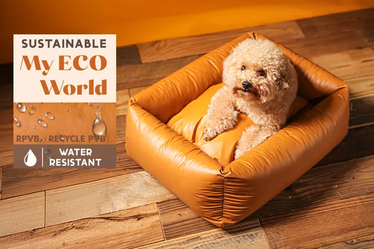 waterproof dog bed made of rpvb material with GRS certification