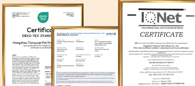 BSCI OEKO-TEX ISO 9001 Certification Certificates