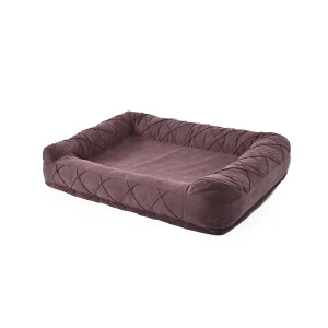 Quilted Dog Bolster Bed