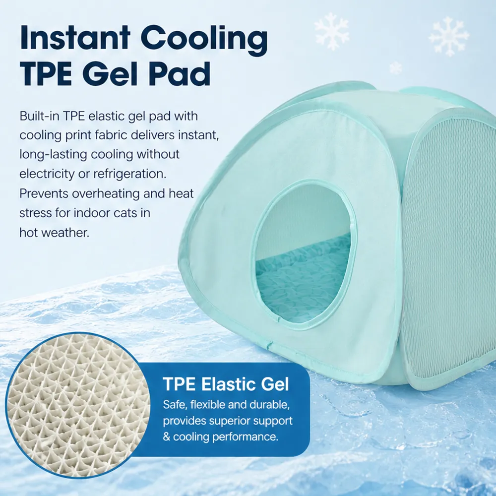 Airflow Cooling Dog Mat TPE Gel Technology