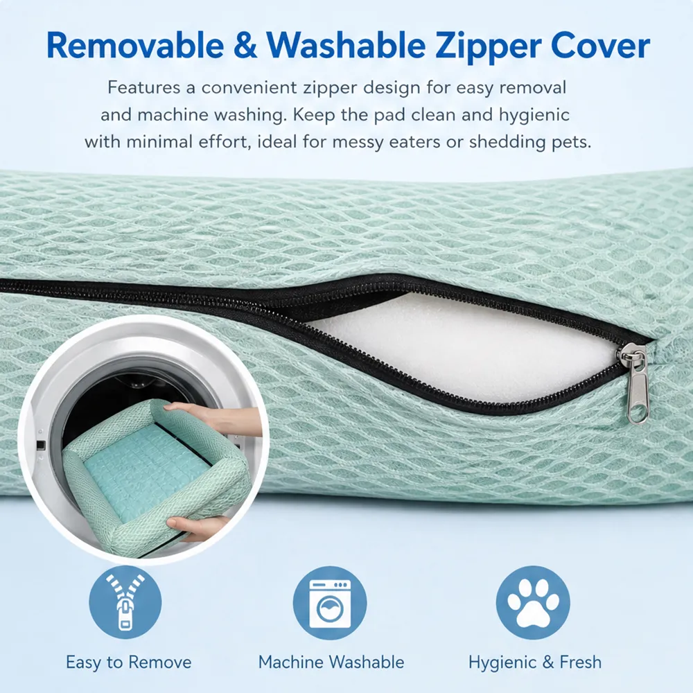 Wholesale Cooling Dog Mat 3-Layer Technology TPE Gel Pad Easy Clean Pet Floor Mat