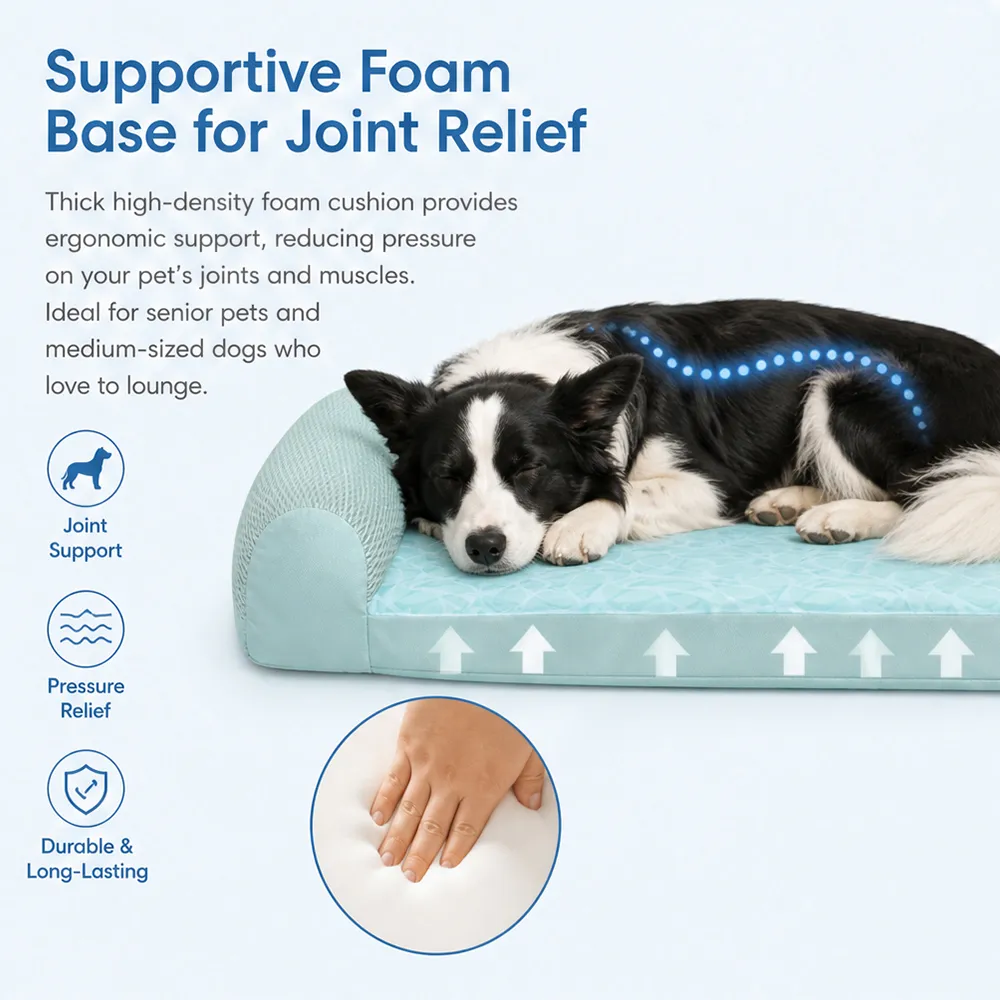 Wholesale Cooling Dog Mat 3-Layer Technology TPE Gel Pad Easy Clean Pet Floor Mat