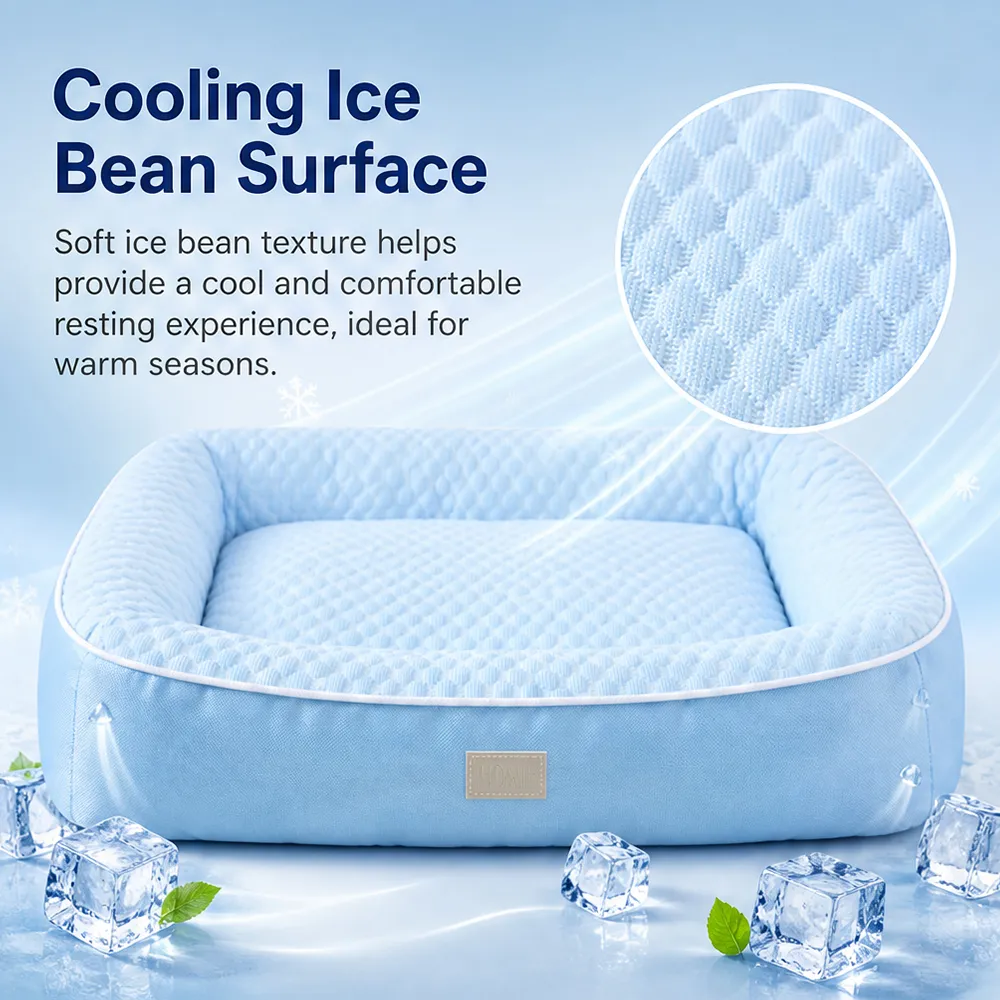 Cooling Ice Bean Dog Bed