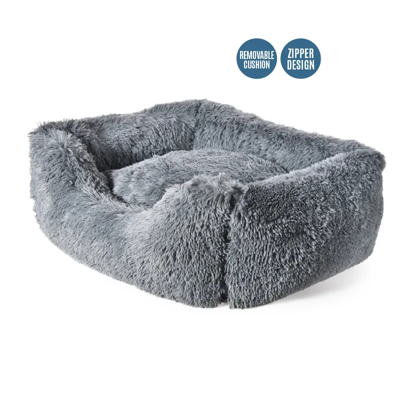 hot sale plush dog bed claming