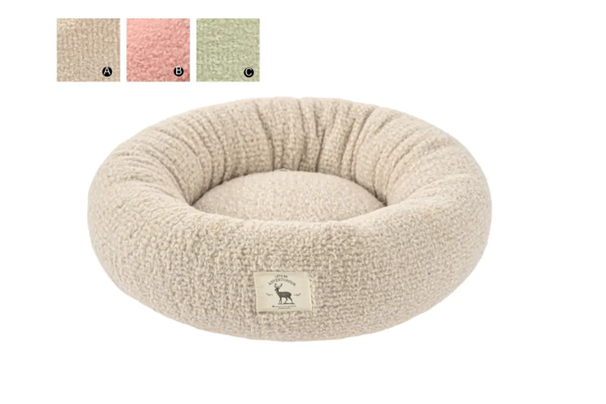 Far-infrared active heating donut dog bed YF146024 with testing report for winter