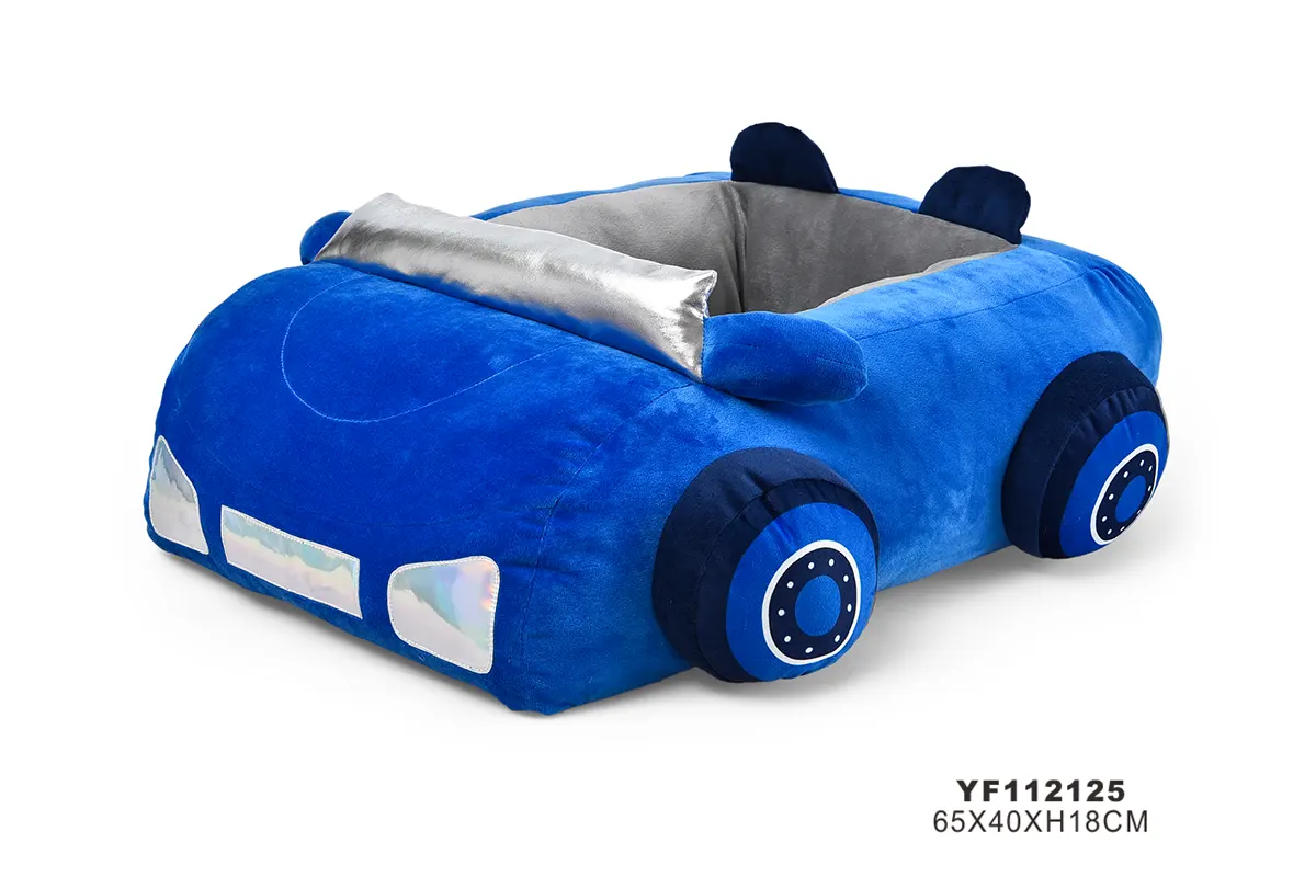 Blue Sports Car Dog Bed YF112125 white background