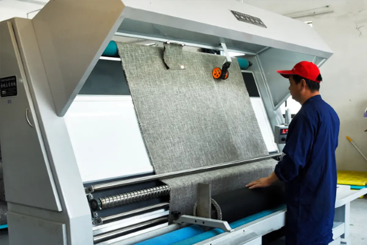 Material inspection — incoming fabric quality check