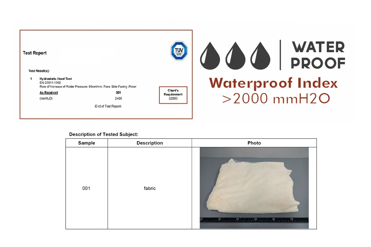 YF139073 waterproof test