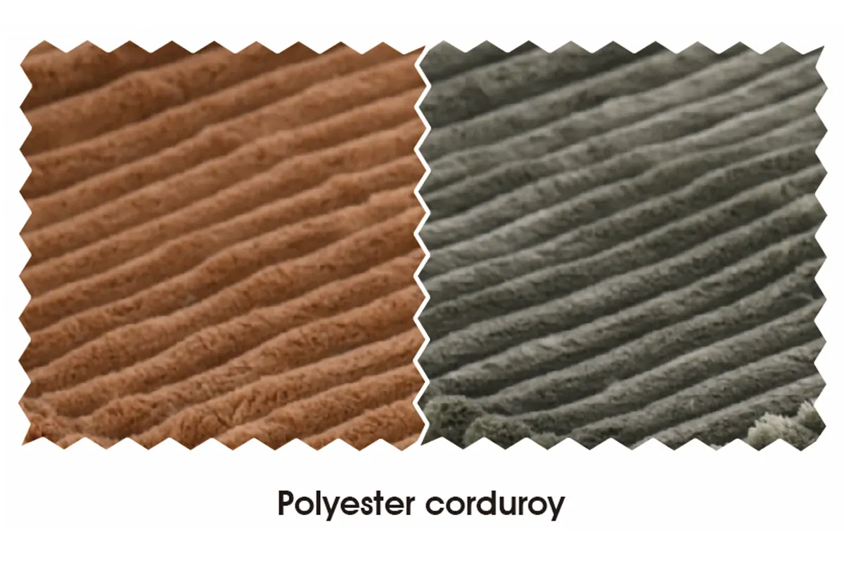 Polyester corduroy fabric detail for dog blankets