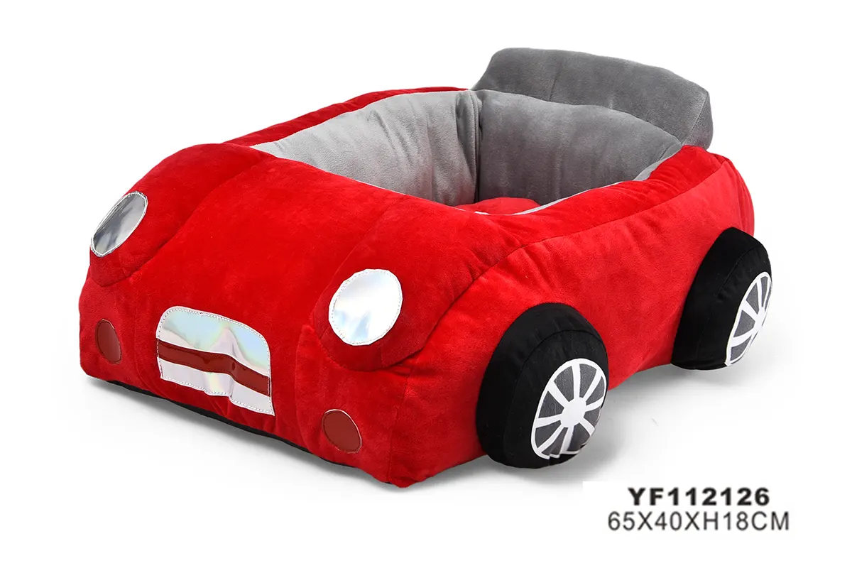 Red Sports Car Dog Bed YF112126 white background
