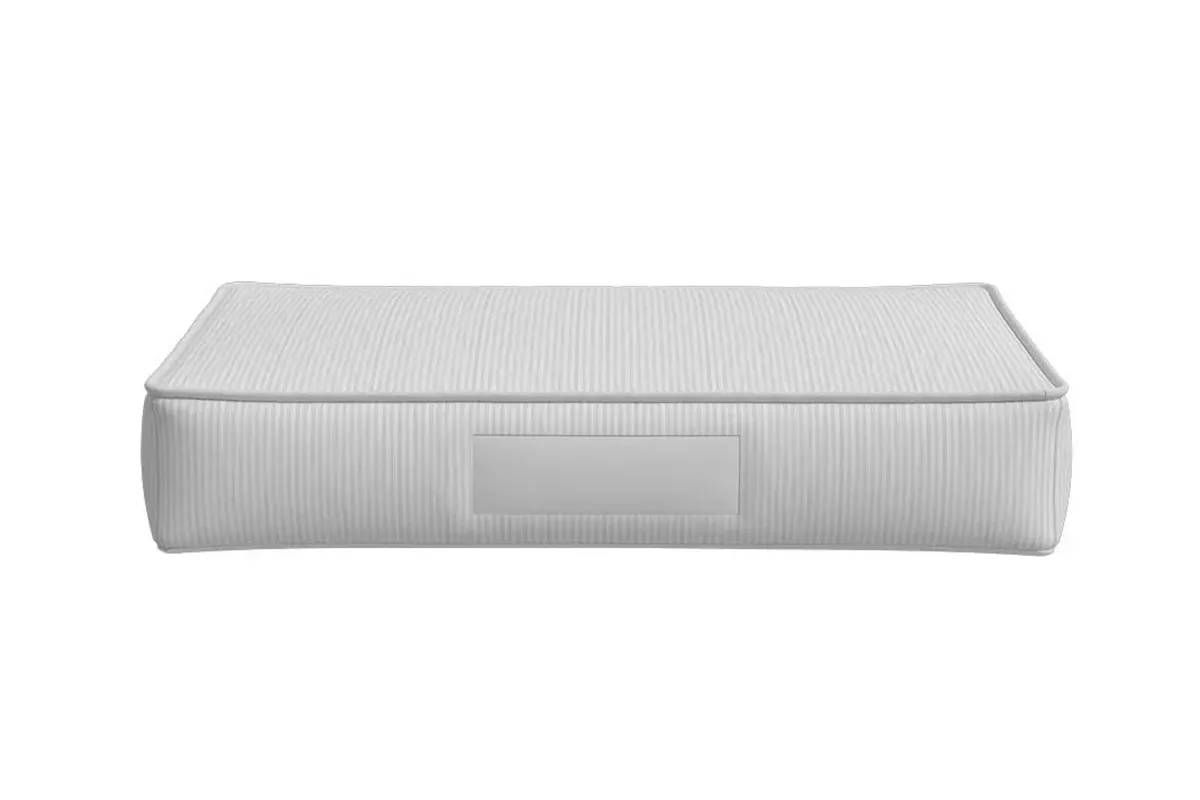 Flat rectangular large dog mattress construction for OEM sizing