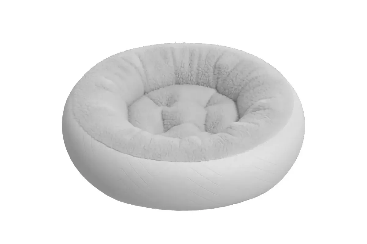Large round dog bed construction example for OEM size comparison