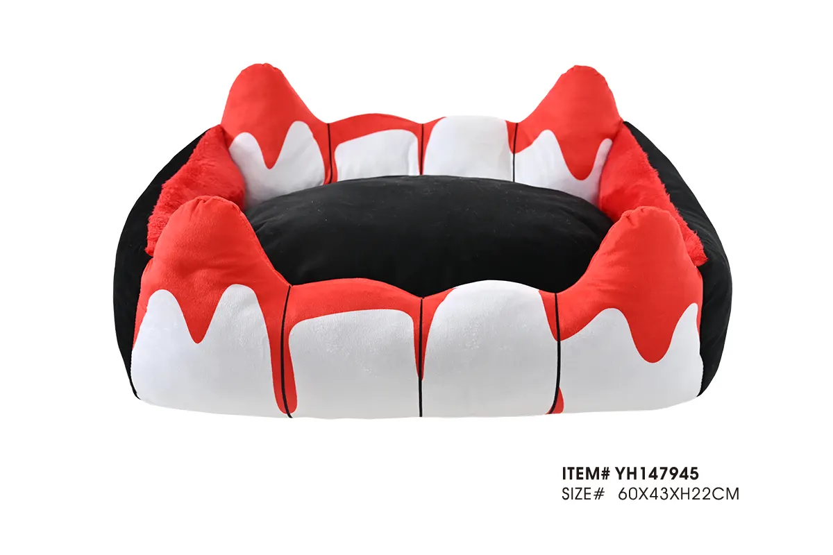 Wholesale Halloween bolster pet beds for seasonal retail collections