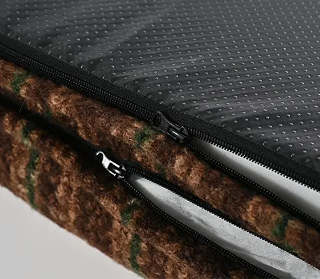 Egg-crate foam filling detail of the YF144154 large sofa dog bed