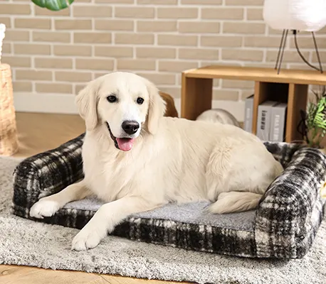 YF144154 large sofa dog bed front view showing the full oversize sleeping surface